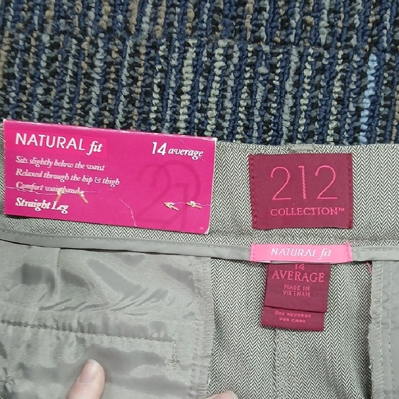 212 Collection Plus Size 14 average straight leg Cateye Pants NWT - Picture 4 of 8